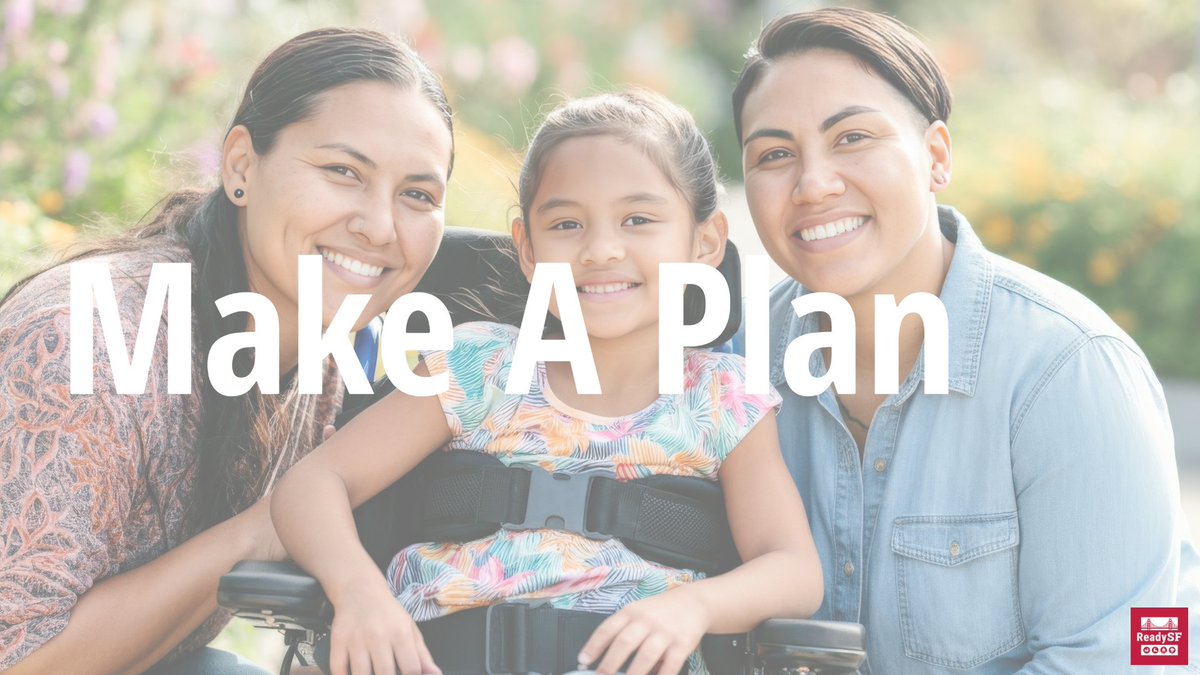 SF_emergency's tweet photo. Making a plan early helps you reduce stress and save time and money. Follow #ReadySF's 5 easy steps and create a free Family Emergency Plan quickly and easily at https://t.co/wWiiM5HIsA
#NPM2025 #PreparednessStartsAtHome https://t.co/ihk1NzpxLt