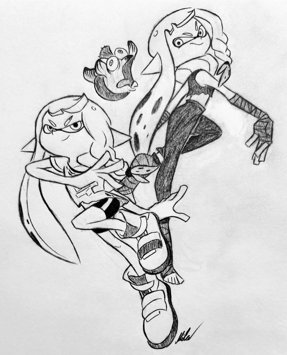 The 3rd title in the Splatoon series, Splatoon 3, is now 3 years old!!!
#Splatoon3
#Splatoon3ｰ周年イラスト企画ｰ 
#splatoon33yearanniversary