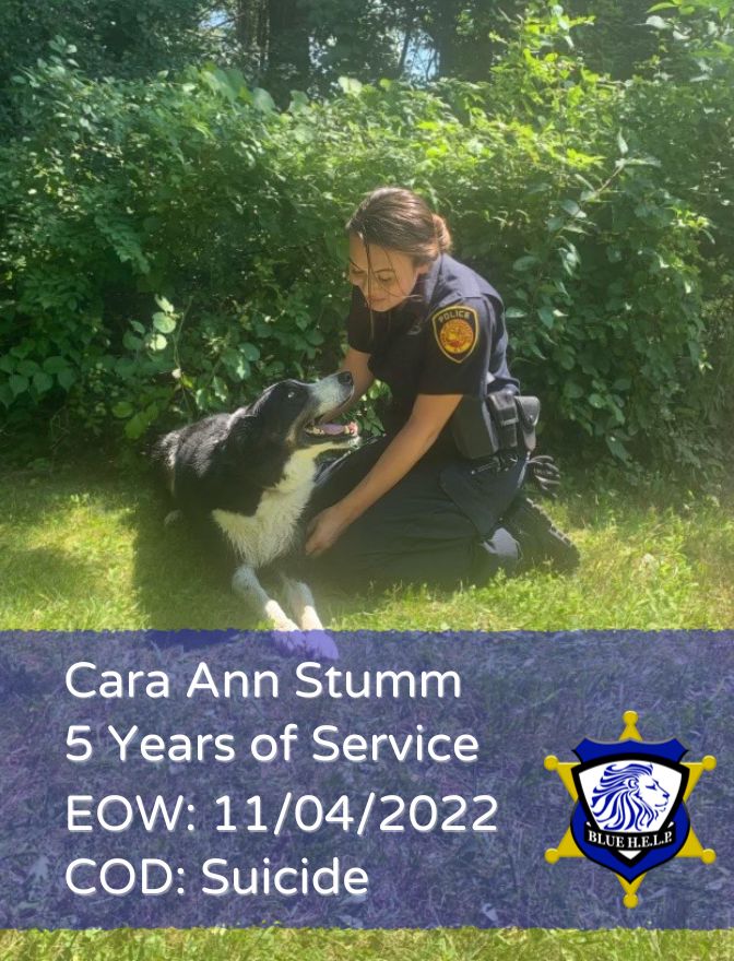 1sthelporg's tweet photo. Tonight, we honor the life and service of Cara Ann Stumm, who died by suicide on November 4, 2022, after 5 years of service.
#HonorThem #BlueHELP #WatchYour12 #FirstHELP
To read Cara's full memorial page, please visit https://t.co/2HqmmVWWBm, https://t.co/9OObsCDkMZ