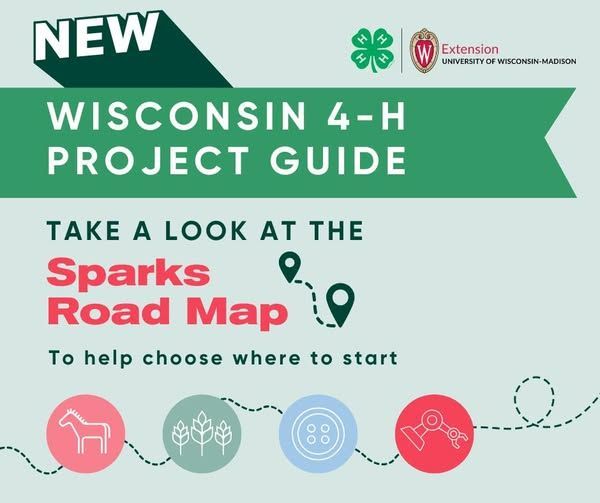 The new WI 4-H Project Guide uses the Sparks Roadmap to help you find what brings you joy, energy, &amp; purpose. It’s never been easier to explore your interests and get involved! Check out the new Project Guide that will go into effect this year:
buff.ly/xz5IiIW