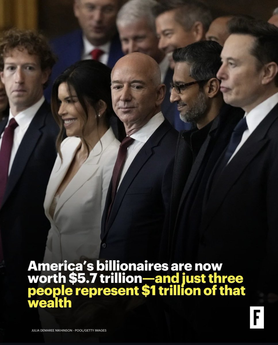America's billionaires are now worth $5.7 trillion- and just three people represent $1 trillion of that wealth #money #finance #business #investing