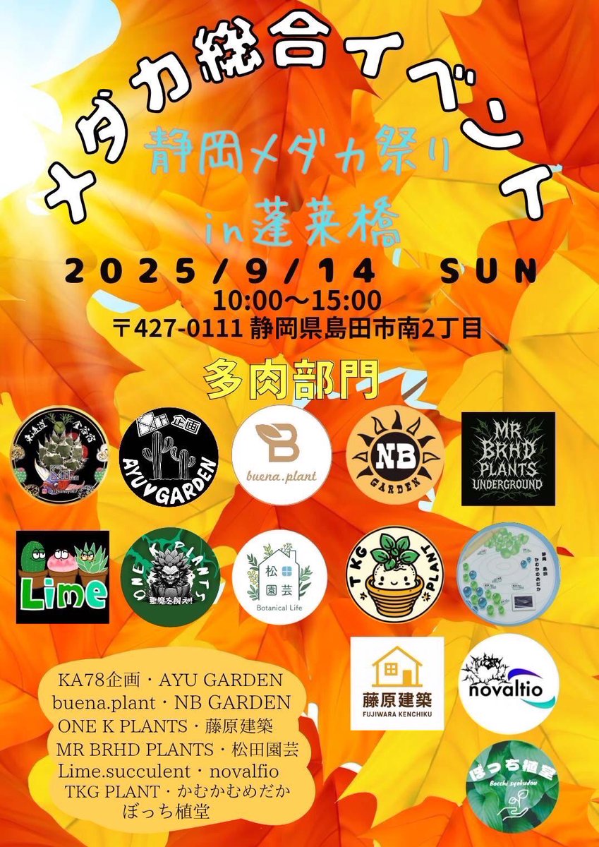 vCf3nhjcEOVVqng's tweet photo. おはようございます☀️

今週は蓬莱橋♪

うちと八木君でメダカ掬いもやります✌️
2人で3ブース頑張れるかな、、、😇

隣はA-sさんだから手伝ってもらお😂

通常のめだか掬いとメダカ掬い放題があります！

是非遊びに来てください🔥 https://t.co/G8miOhmqKp