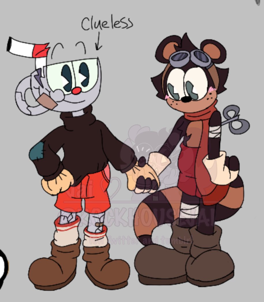 RockhouseJai's tweet photo. There something weird about that cup n’ racoon/silly 

- #Cuphead #ACECRAFT https://t.co/DZHzLJqMv5