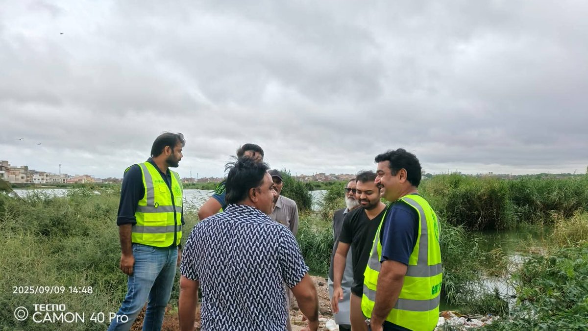 Mayor Hyderabad <a href="/KashifShoroPPP/">Kashif Shoro</a>   DC Zain-ul-Abideen Memon, Municipal Commissioner Zahoor Ahmed Lakhon, and CEO Tufail Abro inspected Tulsidas Pumping Station to ensure Hyderabad’s drainage is ready amid ongoing heavy rains.