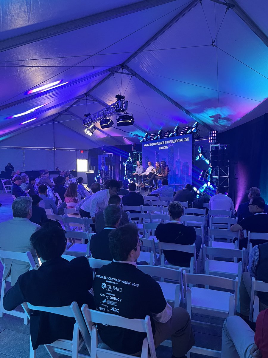 Great first day of Boston Blockchain week <a href="/blockchainwk/">Boston Blockchain Week</a>