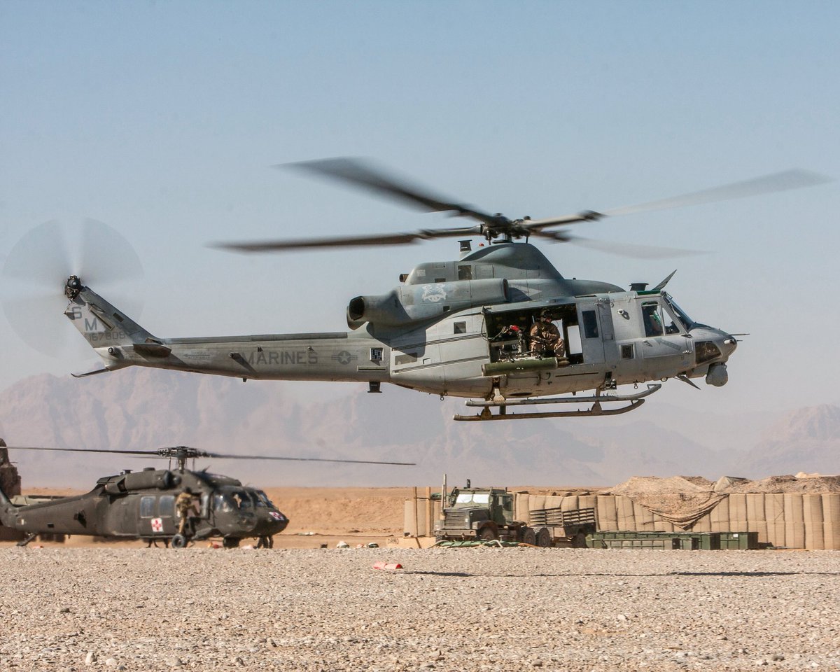 kadonkey's tweet photo. A UH-1Y VENOM in Helmand Province, Afghanistan on Dec. 9, 2011. FOB Edinburgh (LCpl. Robert R. Carrasco) https://t.co/e5TdS5Xlhv