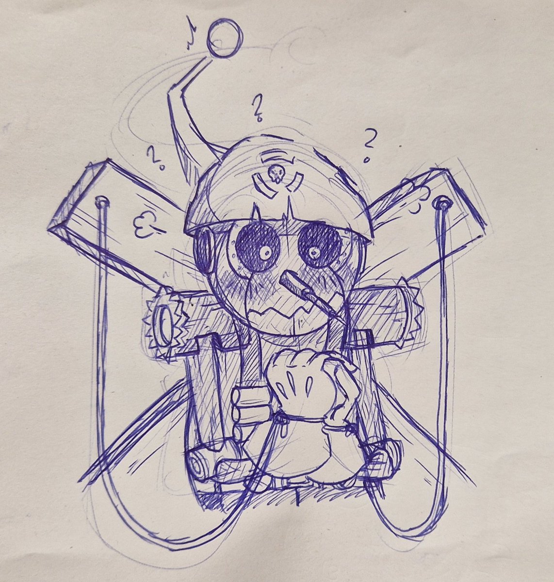 asperasparagus's tweet image. I remebered him in a fever dream and imma be real I dont know how.
#puppetmon #Digimon