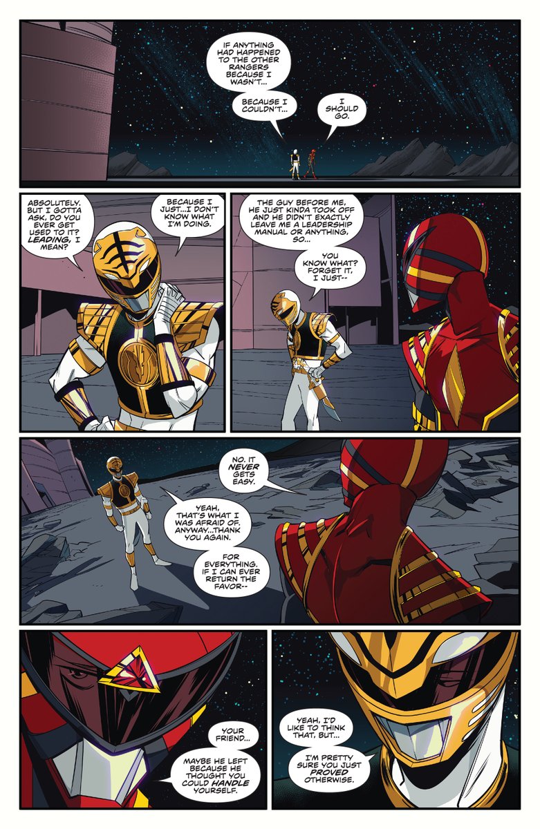KDreadranger's tweet image. #WhiteRanger⚪ #OmegaRed🔴

I love this moment Tommy feels like he doesn't have what it takes to fill Jason's shoes. 
They still don't know who the Omega Rangers are by the way.