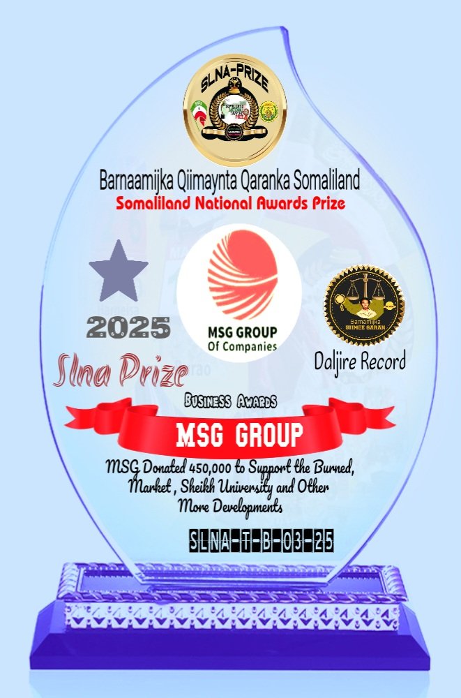 Somaliland National Awards Prize tweet media