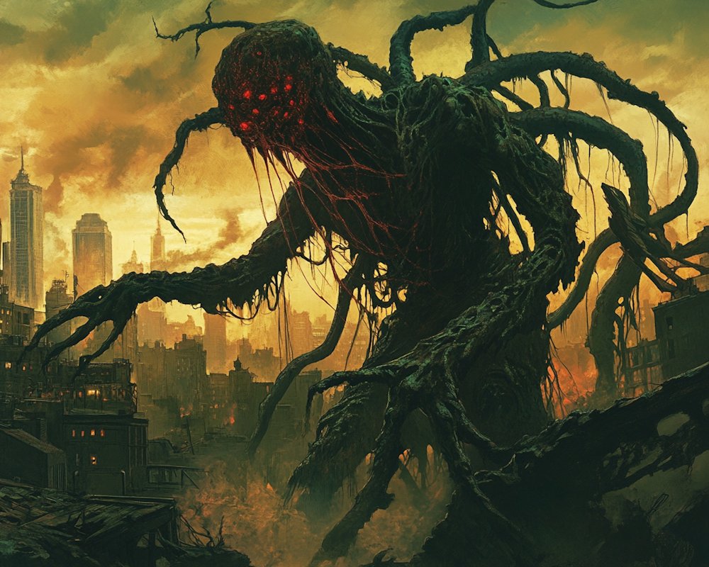 john_f_leonard's tweet image. This week, the #TuesdayFeeling is …a wholesome hash of #apocalyptic #cosmichorror sizzling in mutating #scifi #postapocalypse