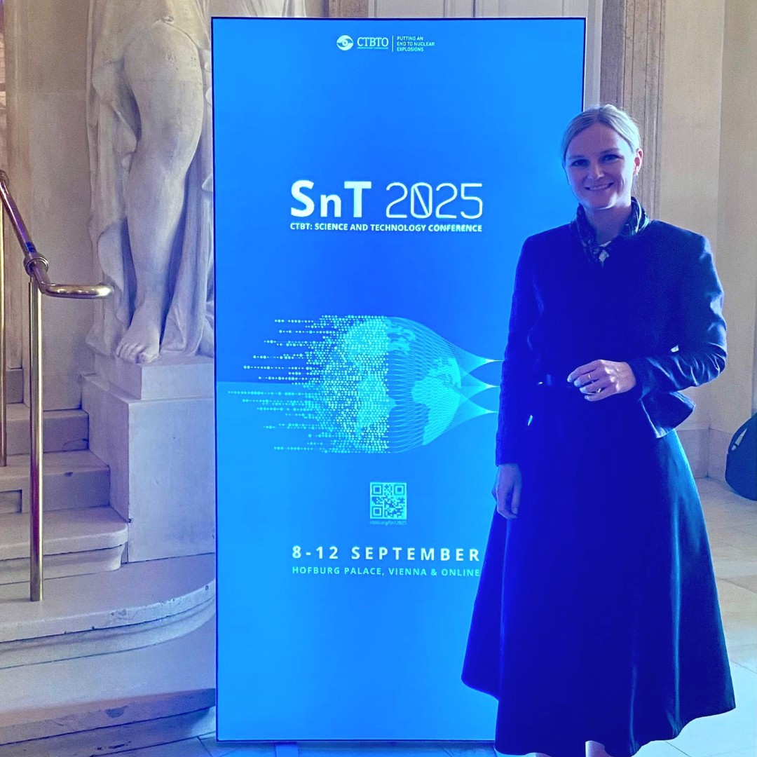 bankimoon_org's tweet photo. Today, #BKMC Co-chair and former Chairman of the Preparatory Commission of the #CTBTO, Ban Ki-moon, was delighted to speak at a panel on Future Leadership for a Safer World at #SnT2025, where he highlighted the importance of involving women and youth in STEM. https://t.co/tQkABFCfc0