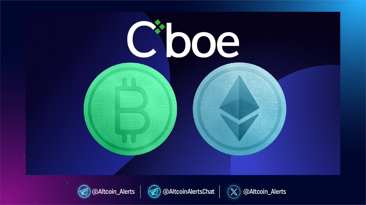 Altcoin_Alerts's tweet image. 🔔 @Cboe Plans to Launch Continuous #Bitcoin and #Ether Futures in November !
Cboe Global Markets announced plans to introduce “continuous” Bitcoin and Ether futures on November 10, pending regulatory approval. The contracts, designed to mimic perpetual futures popular on…