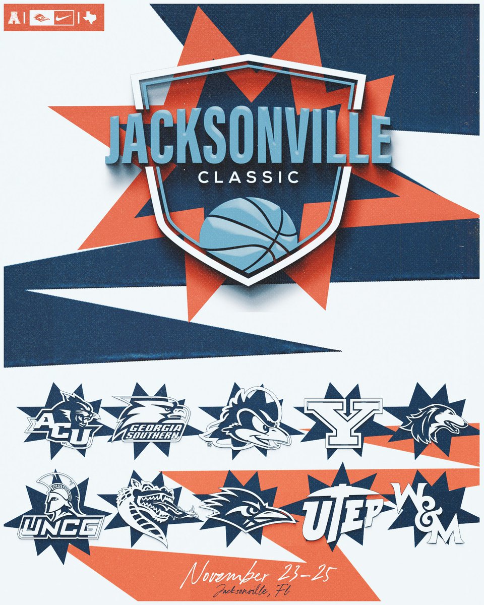 UTSA Men's Basketball (@utsambb) on Twitter photo Roadrunners to compete in <a href="/JaxClassicMBB/">Jacksonville Classic</a> this fall in Florida!
๐ฐ utsa.pro/4mWs8CA
#BirdsUp๐ค | #LetsGo210 Roadrunners to compete in <a href="/JaxClassicMBB/">Jacksonville Classic</a> this fall in Florida!
๐ฐ utsa.pro/4mWs8CA
#BirdsUp๐ค | #LetsGo210