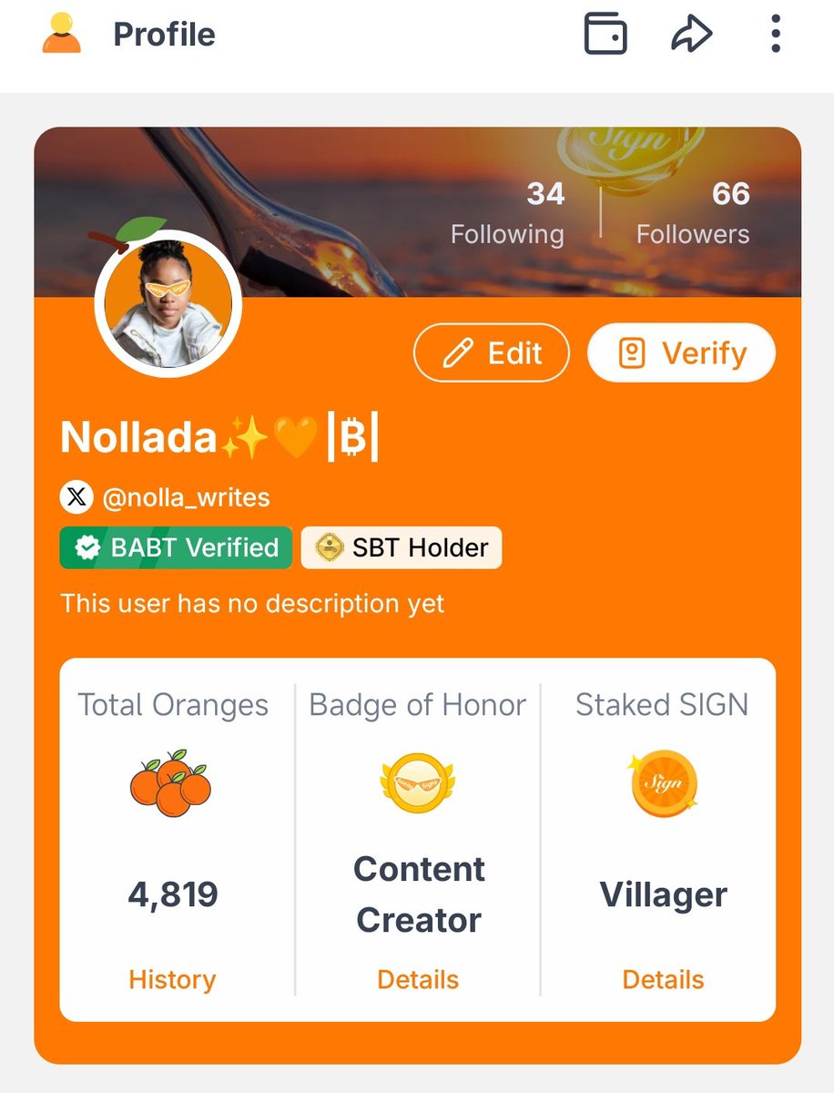 nolla_writes's tweet photo. Success is never about one big step, but about small consistent actions.

For 14 days straight, I’ve stayed orange-pilled 🍊 without vast knowledge about sign App.

Consistency compounds. 
Rewards follow. 

The key is to just keep showing up.

This is not just about $Sign 🙂😌 https://t.co/LrLu2yj5Z7