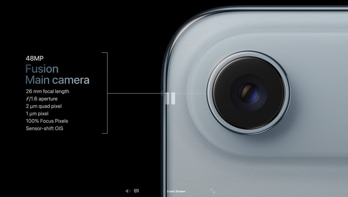 juanmabernal's tweet photo. #AppleEvent  La cámara del nuevo iPhone Air https://t.co/XW5uLAh6Oq