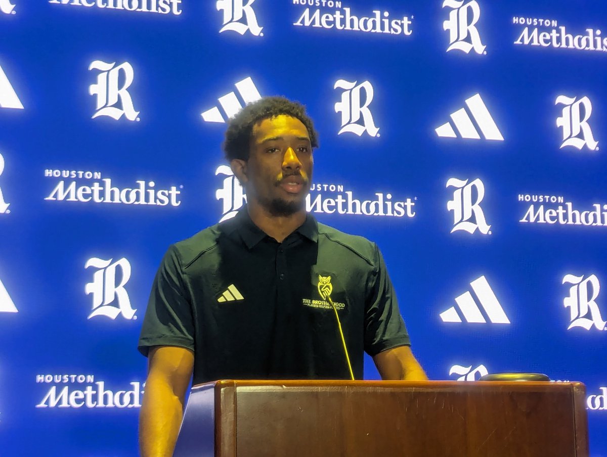 AtTheRoost's tweet photo. .@RiceFootball CB Omari Porter on the impact of position coach Jeremy Modkins:

"I think he's a great teacher, especially in the areas I needed to improve on, in terms of complete DB play." https://t.co/NMNss7pMvh