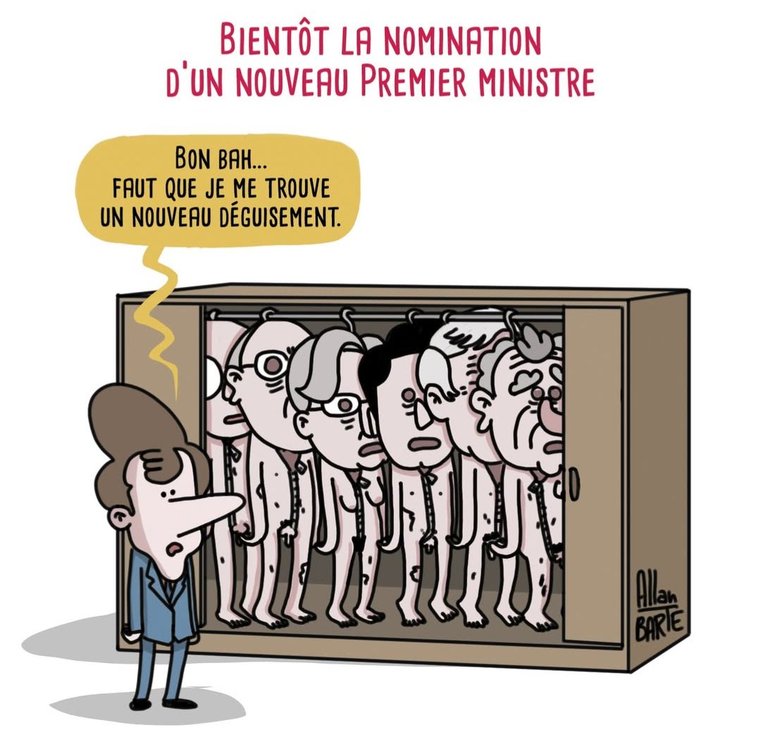 Ce sera le déguisement de #Lecornu
Macron se foutra de notre gueule jusqu'au bout. 
..."mais persévérer est diabolique"
#PremierMinistre