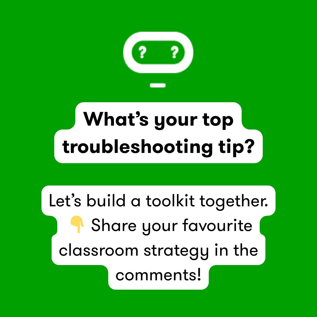 microbit_edu's tweet image. 💬 What’s your go-to strategy for helping students get unstuck?
Reply with your tip 👇
Let’s build a global toolkit together.
#microbitCHAMPIONS #TuesdayTips #TeachComputing