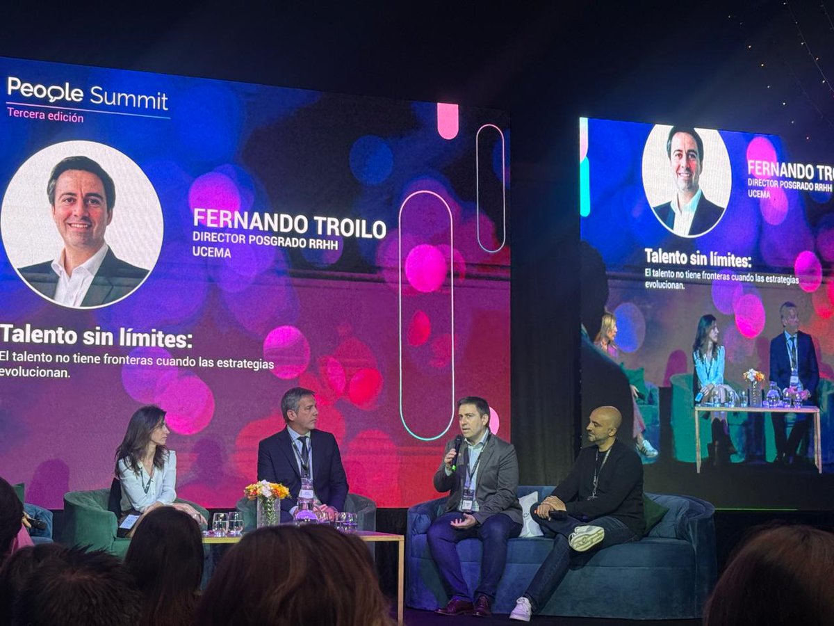 Gracias <a href="/gcompartida/">Gestión Compartida</a> por permitirme participar en el panel Talento sin límites del People Summit 2025. Un placer compartir aprendizajes con los colegas de #recursoshumanos #humanresources #talento #talent <a href="/UCEMA_edu/">UCEMA</a> Moderado por <a href="/fmercuriali/">Franco Mercuriali</a> y <a href="/maruduffard/">Maru Duffard</a>