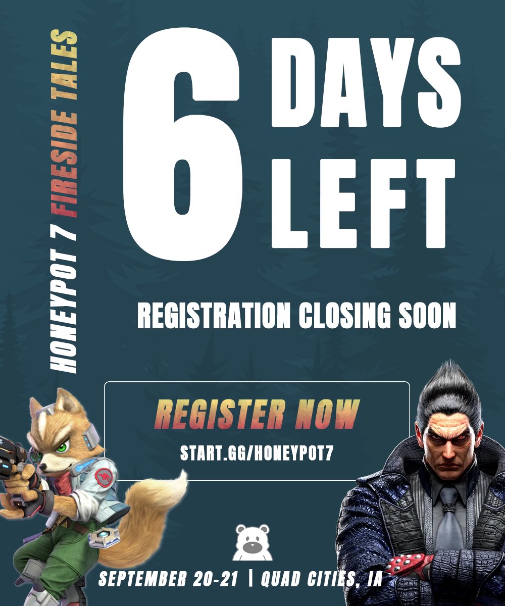 HONEYPOT COUNTDOWN 🍯
6️⃣ Days left to sign up!

Sign up now ⬇️