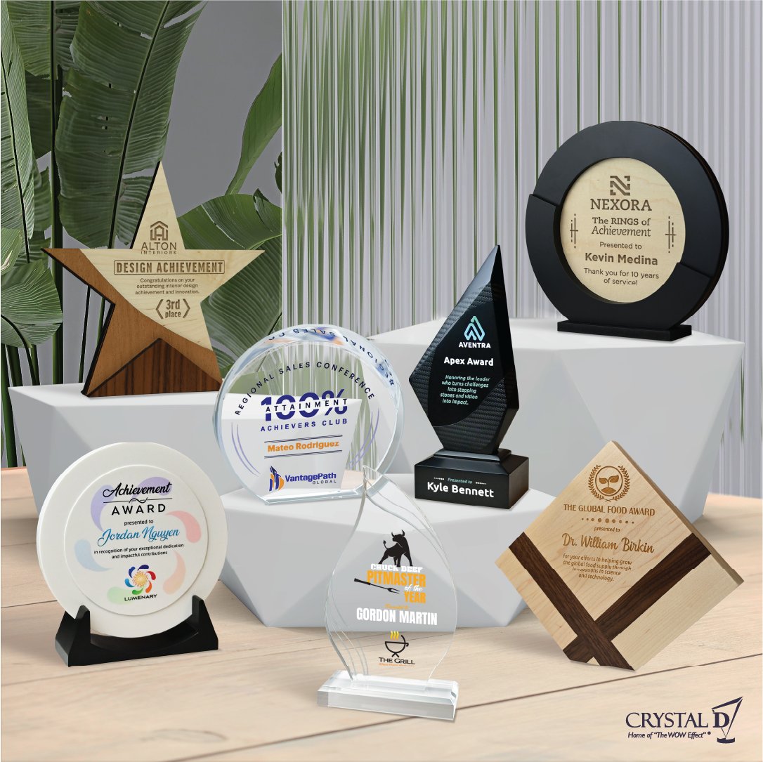 CrystalDFans's tweet photo. Crystal D is more than just crystal!

We’ve expanded our collection with over 80 new SKUs in stone, wood, and acrylic—crafted with the same unmatched quality, service, and speed you expect from Crystal D.

Check them out! https://t.co/rr0UFB6V1I

#NewProducts #CrystalD https://t.co/IDhCDd4Kwl