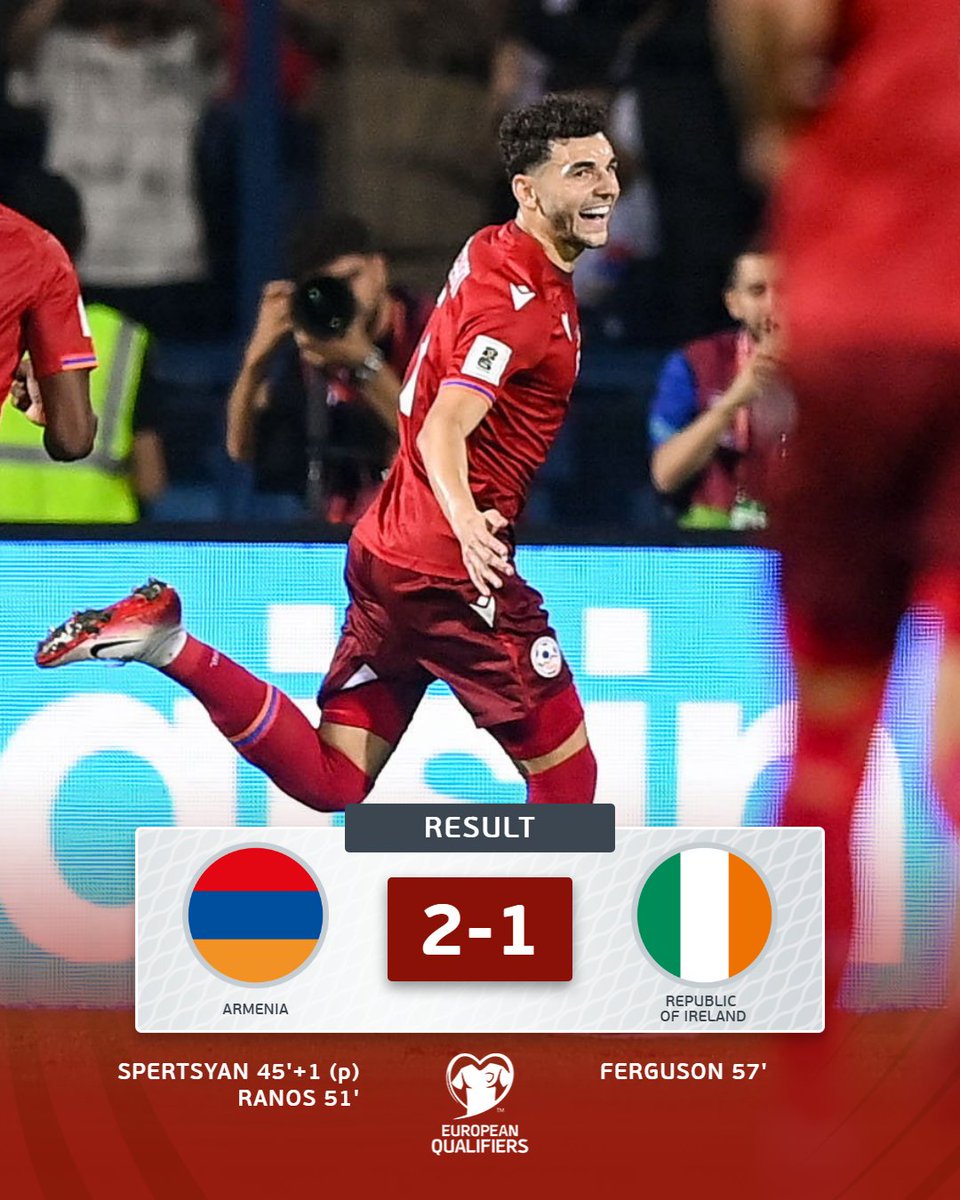 A huge victory for Armenia 🇦🇲👏

#WCQ