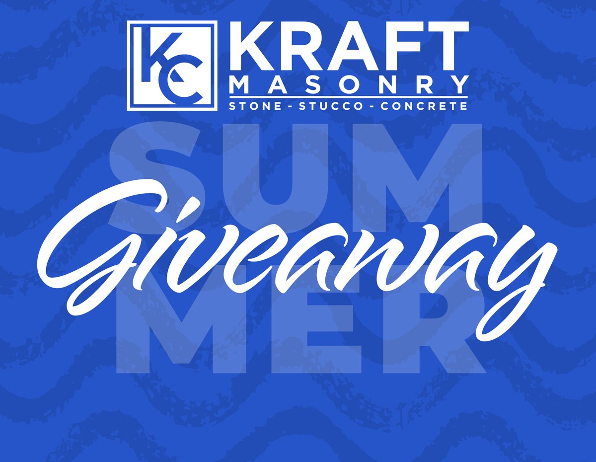 KraftMasonry's tweet photo. Don't forget to participate for your chance to win a $200 Amazon gift card. To enter:
Follow all Kraft brands: @kraftsteelandfab, @kraftresidential, @kraftmasonry, and @commercialroofing.
Like this post.
Tag a friend who'd love to win!
Giveaway ends Sept. 19. Good luck! https://t.co/MpOehEny5J