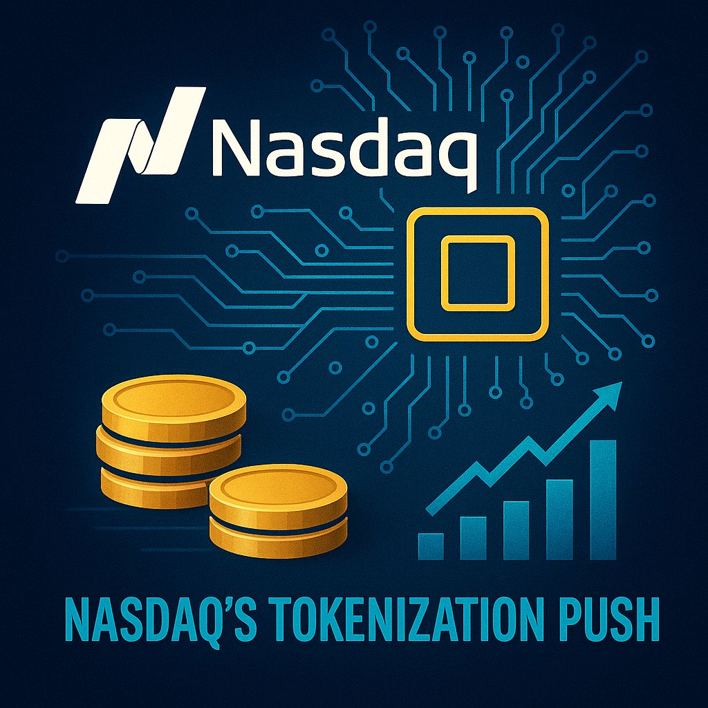 CalderwynInst's tweet image. The @Nasdaq filing to tokenize stocks isn’t hype, it’s the opening shot in #blockchain becoming the rail for global #finance.
The stakes: faster settlement, transparent ownership, programmable markets.
The hurdles: scale, regulation, tech maturity.
Read why it matters:…