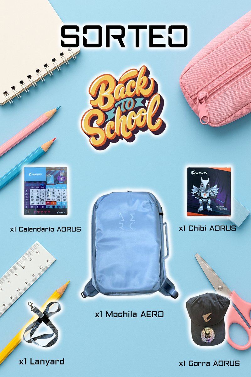 🎁 ¡¡¡ 𝗦𝗢𝗥𝗧𝗘𝗢 VUELTA AL COLE !!! 🎁

🎉 ¡¡Participa y llévate este exclusivo pack AORUS!!

¿Quieres ganarlo?
1️⃣ - Haz RT
2️⃣ - Sigue a <a href="/aorus_es/">AORUS España</a>
3️⃣ - Comenta para que la usarías y menciona a un amig@

🗳16/09/2025 ☘️ ¡Suerte a todos!