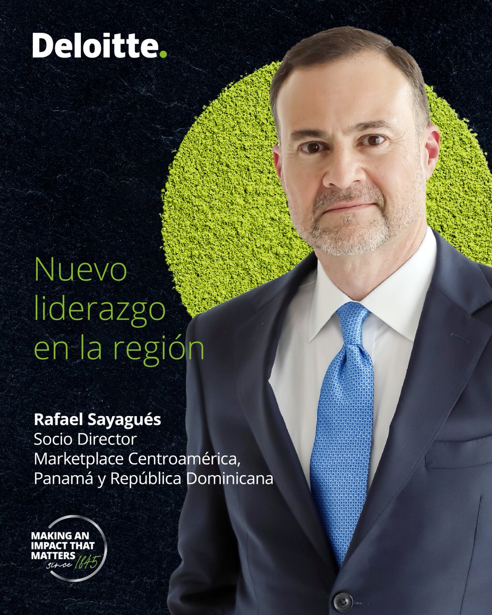 🟢 Deloitte continúa fortaleciendo su compromiso con la región

📢 Nos complace anunciar la creación del Marketplace de Centroamérica, Panamá y República Dominicana, una estructura regional que integra lo mejor de nuestras capacidades en Consultoría, Asesoría, Tecnología y