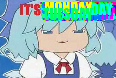 Cirno tells you what day it is tweet media