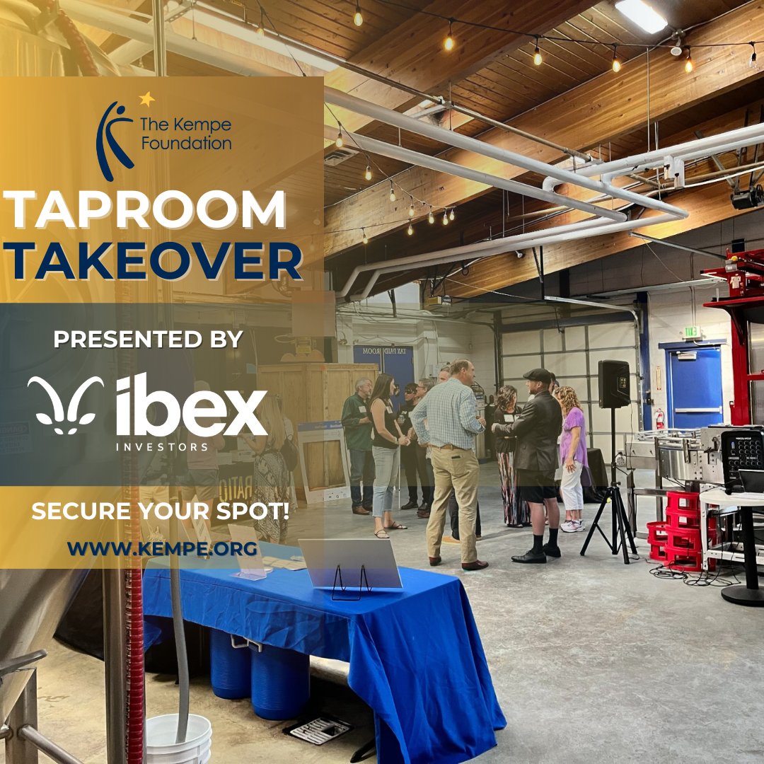 Later this month, we're taking over the taproom! We're excited to connect with our community of supporters &amp; share how we're impacting children &amp; families across the state.

Enjoy complimentary beverages, snacks &amp; connect with fellow supporters! kempe.org/taproomtakeove….