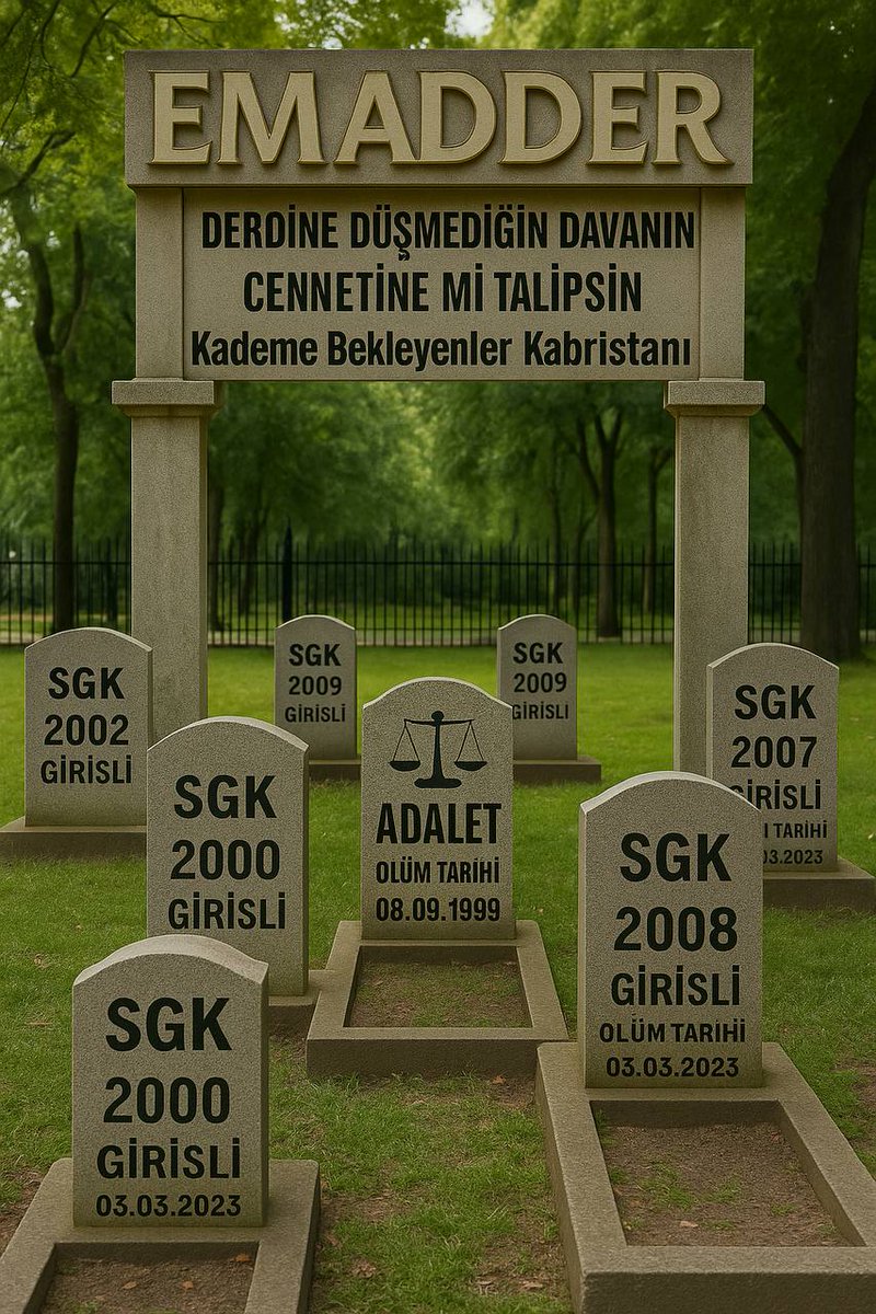 <a href="/mihribanugurluu/">Mihriban UĞURLU ⚖️</a> <a href="/isikhanvedat/">Prof. Dr. Vedat Işıkhan</a> Hak, hukuk, adalet diyenlerin önceliği; 08.09.1999 sonrası nesillerin gasp edilen haklarını iade etmek olmalıdır.
Kademeli emeklilik, bu yarayı sarmanın tek yoludur.

<a href="/EmadDernegi/">EMEKLİLİKTE ADALET DERNEĞİ ⚖️</a>
#UtançTarihiSekizEylül