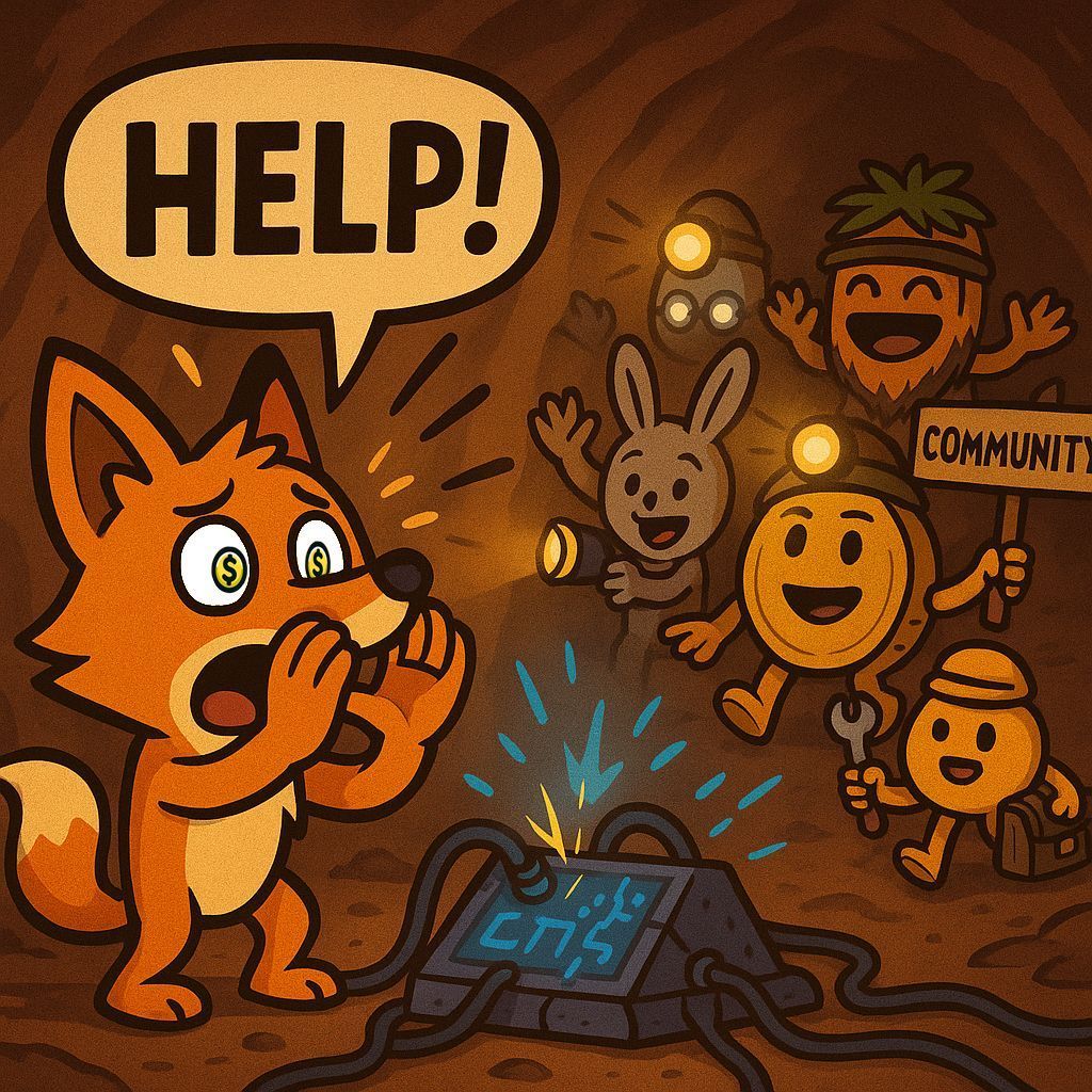 FOMO_Fox's tweet photo. FOMOFox and @Spec_iota are stuck at the mystic device - we’re missing L1 power.

Are you a FOMO holder? Create your IOTA Link now on https://t.co/8HZ1sN6ASL to make sure your L1 wallet and your IOTA EVM wallet are connected! Make sure you hold at least 1,337 FOMO on your IOTA EVM wallet.

Every link = more energy. Let’s activate it together! 🔗⚡🦊

#IOTA #IOTAEVM #FOMOFox