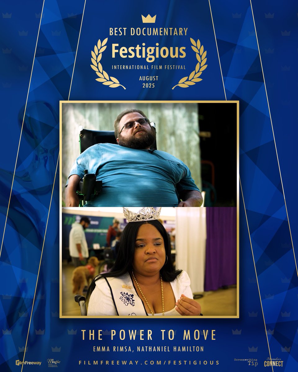 TheMIFinc's tweet photo. 🏆 Big news! Our doc The Power To Move won Best Documentary at the Festigious Int’l Film Festival! 🎬🌍 A FilmFreeway Gold fest &amp; partner of Top Shorts, NY Film Awards &amp; more. Grateful to our team &amp; supporters—this is for you!  Learn more: https://t.co/h2WHFD2Qpm #ThePowerToMove https://t.co/wdF7g9SXpG