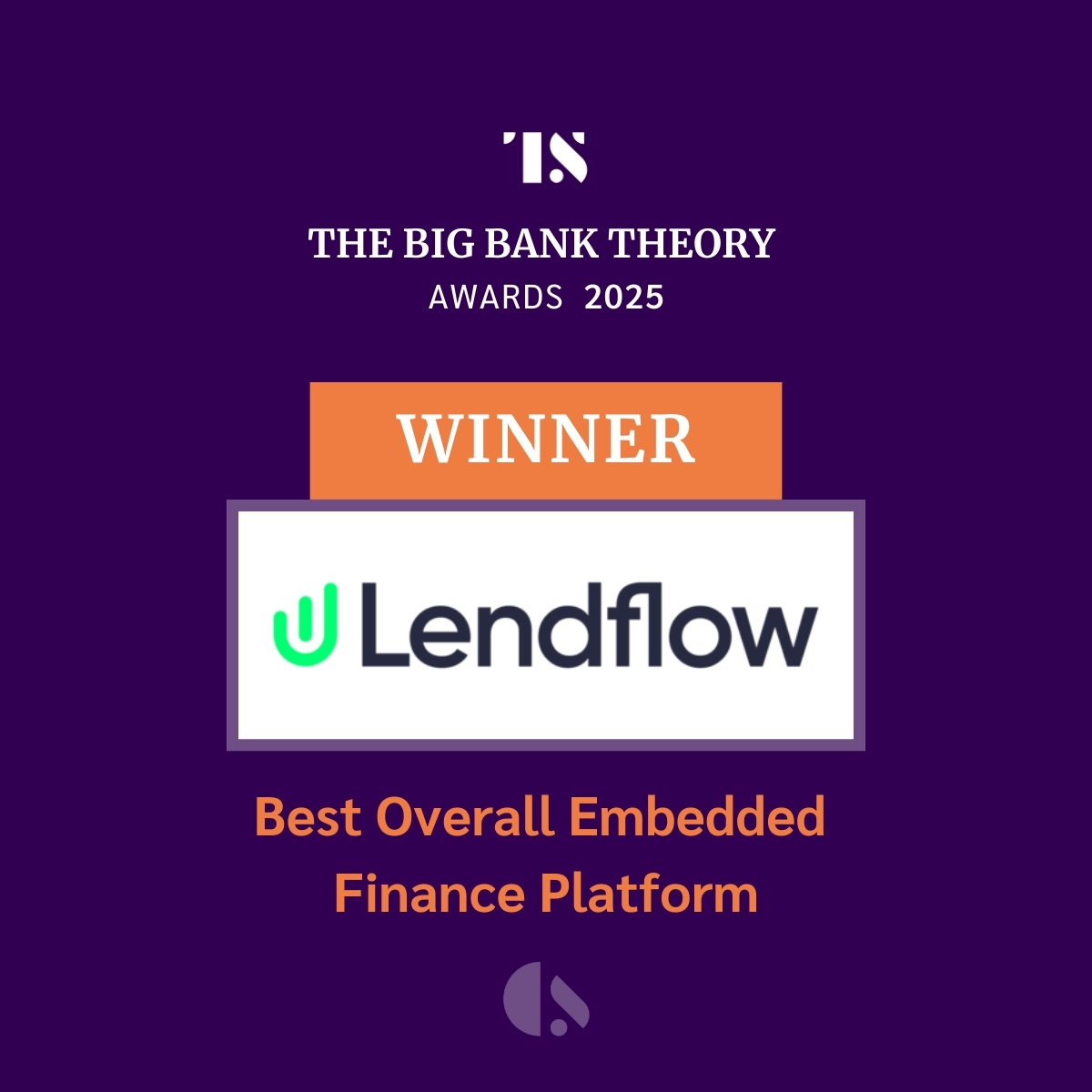 lendflowio's tweet image. We’re honored to be named Best Overall Embedded Finance Platform at Tearsheet’s 2025 Big Bank Theory Awards! 🏆 Huge thanks to our team, partners &amp;amp; customers for powering the future of embedded lending. #EmbeddedFinance #Fintech #Lendflow #BigBankTheory tearsheet.co/announcement/a…
