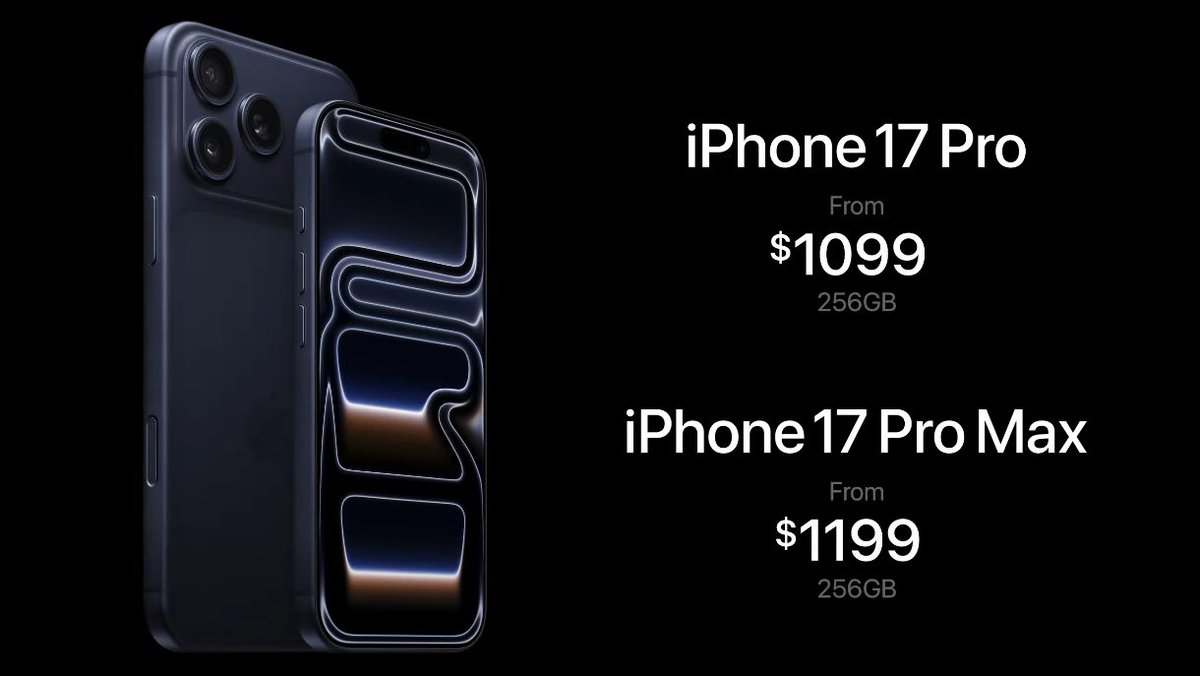 #iPhone17Pro and #iPhone17ProMax 
.
#AppleEvent #AppleEvent2025