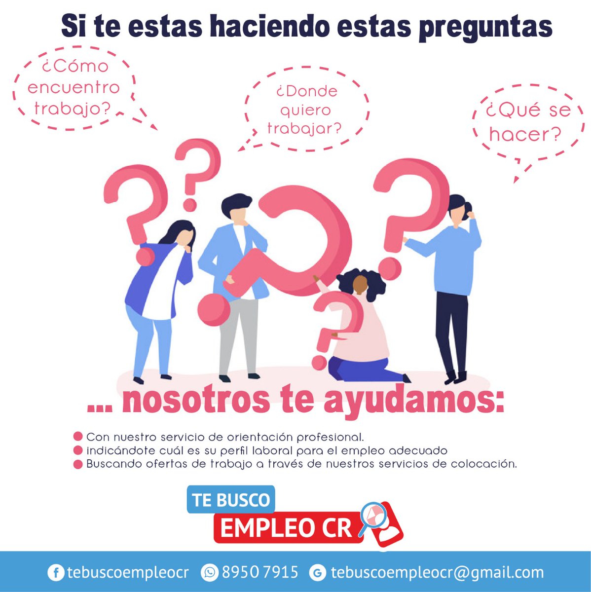 Puede ver más de 350 recomendaciones de nuestro servicio en el siguiente enlace: behance.net/gallery/180405…

Linkedin: linkedin.com/in/tebuscoempl…

#trabajoscr #talentohumano #jobs #EmpleoCR #outplacement