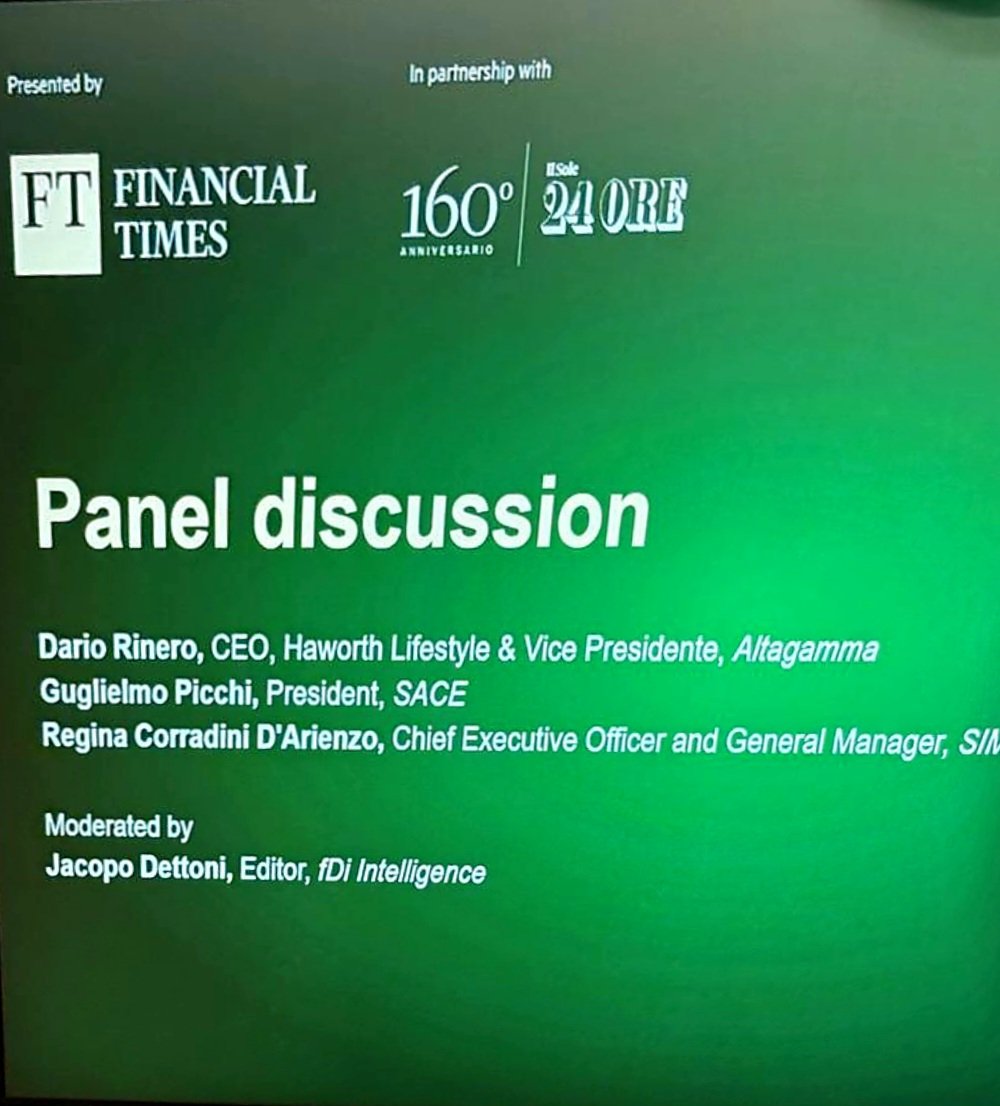 Italy in UK (@italyinuk) on Twitter photo #MadeinItaly Reception with <a href="/FT/">Financial Times</a> and <a href="/sole24ore/">IlSole24ORE</a>: “Navigating global headwinds for 🇮🇹 Italian exports” an insightful discussion with <a href="/SACEgroup/">SACE</a> President <a href="/guglielmopicchi/">Guglielmo Picchi</a>, <a href="/SIMEST_IT/">SIMEST</a> CEO <a href="/R_CorradiniD/">Regina Corradini D'Arienzo</a> and <a href="/Altagamma_it/">ALTAGAMMA</a> CEO Sario Rinero. #MadeinItaly Reception with <a href="/FT/">Financial Times</a> and <a href="/sole24ore/">IlSole24ORE</a>: “Navigating global headwinds for 🇮🇹 Italian exports” an insightful discussion with <a href="/SACEgroup/">SACE</a> President <a href="/guglielmopicchi/">Guglielmo Picchi</a>, <a href="/SIMEST_IT/">SIMEST</a> CEO <a href="/R_CorradiniD/">Regina Corradini D'Arienzo</a> and <a href="/Altagamma_it/">ALTAGAMMA</a> CEO Sario Rinero.