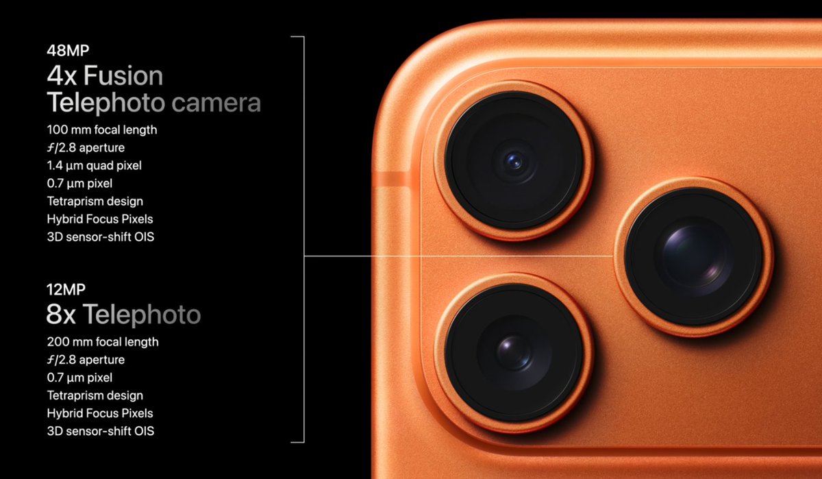 juanmabernal's tweet photo. #AppleEvent  El nuevo iPhone 17 Pro y su cámara https://t.co/eUen3ta3qH