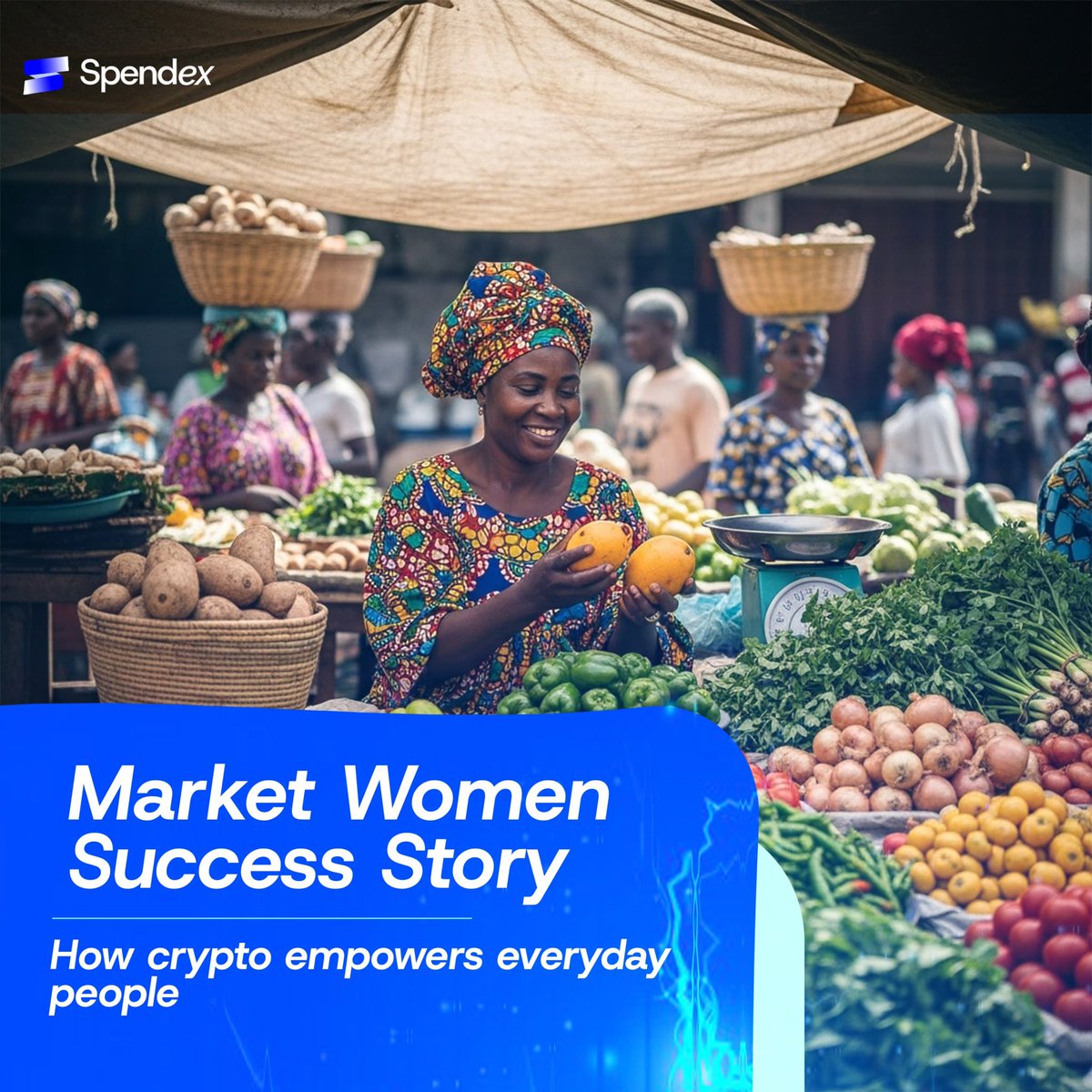 Crypto isn’t only for traders or tech bros. It is already helping everyday people.

Market women use Spendex NGNC, our naira stablecoin, to send money home or restock goods without waiting on banks or losing money to charges. Payments are instant and more profit stays in their