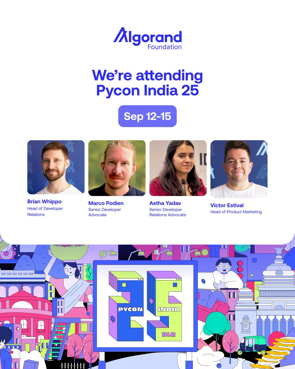 algodevs's tweet image. We'll be attending @pyconindia in Bengaluru
At our booth, you'll find: @SilentRhetoric, @LazystarDotAlgo, @Astha_Yadav27 & @victorestival 🧑💻
