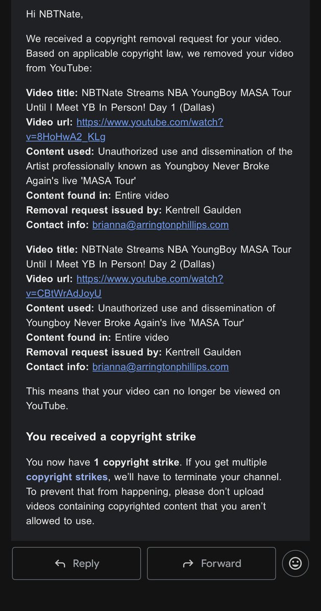 Looks like I can’t stream YB concerts no more 😭