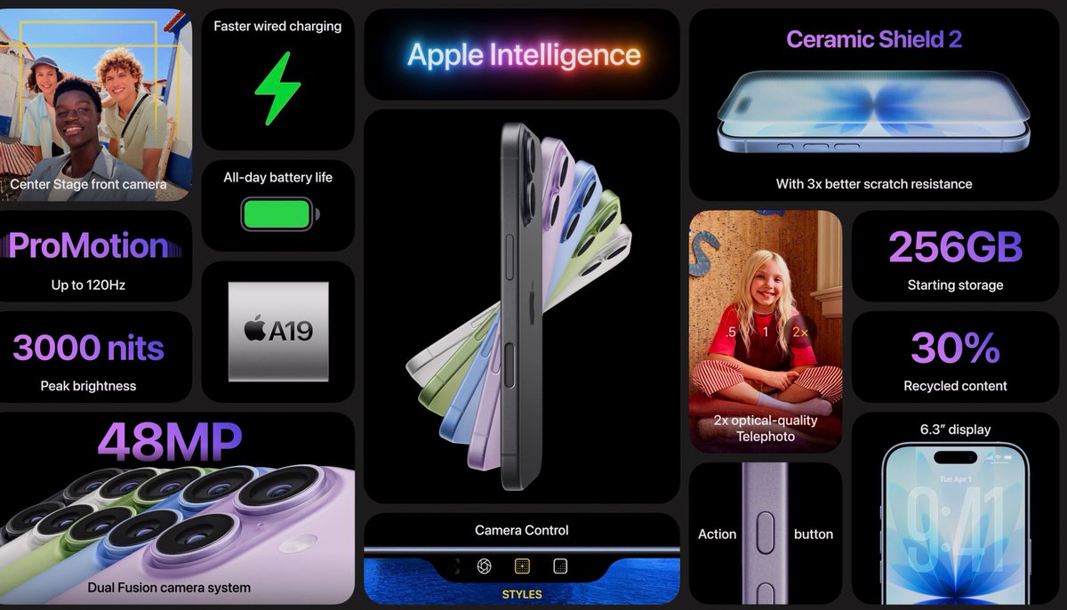 New lineup of Apple iPhone is great🤩. 
iPhone 17 gets more pro features and is more useful now. iPhone Pro 17 with 8x optical zoom is next level for taking photos. #AppleEvent