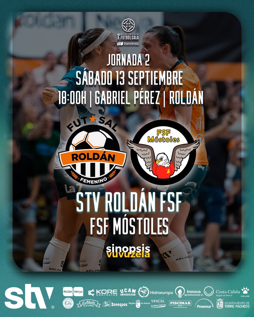 ⚽️ 𝗣𝗥𝗢́𝗫𝗜𝗠𝗢 𝗣𝗔𝗥𝗧𝗜𝗗𝗢 

📅 Sábado 
🕕🇪🇸18:00H 🇵🇹17:00H
🆚 <a href="/FSFMostoles/">MRB MÓSTOLES FSF</a> 
📍 Roldán 
🏟 Pabellón Gabriel Pérez
📺 <a href="/live_vuvuzela/">SinopsisVuvuzela</a> 
🧡 ¡Vamos equipo!

#STVRoldan