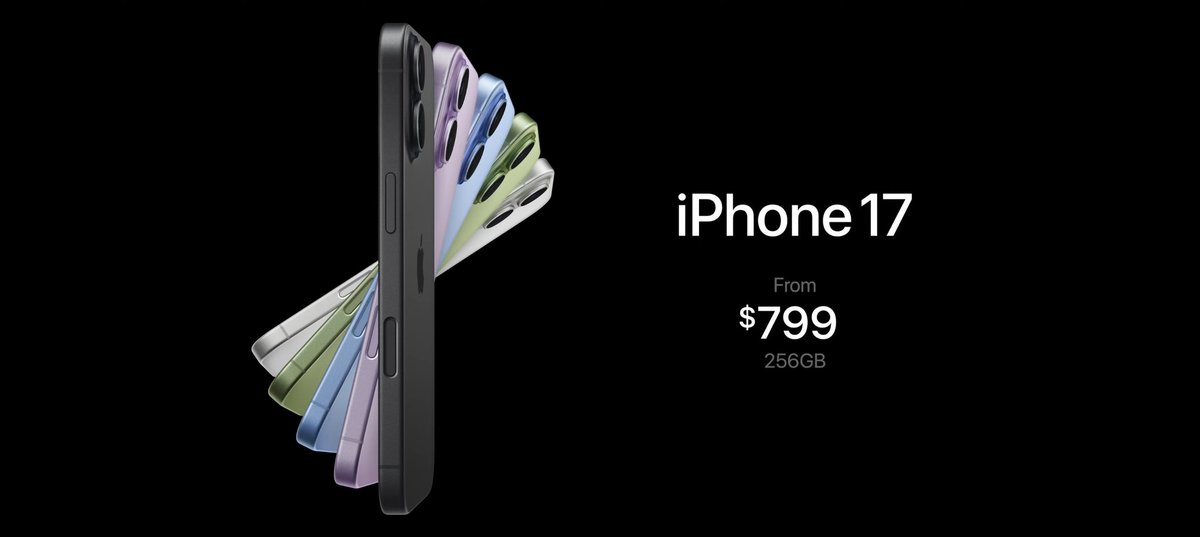 tech_cypher07's tweet photo. The price starts with the iPhone 17.
#iPhone17Series https://t.co/slD4CwZa1o