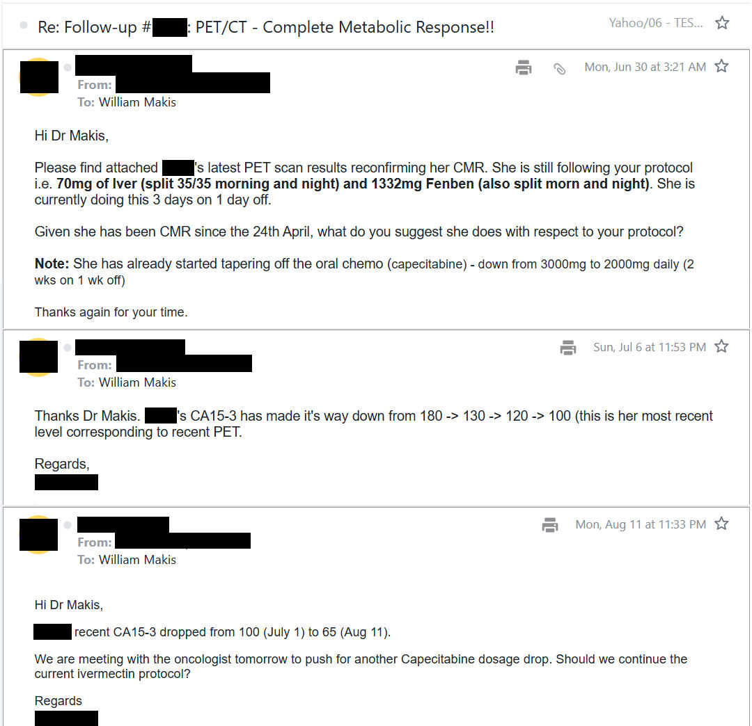 NEW ARTICLE: IVERMECTIN and FENBENDAZOLE Testimonial - 49 year old Australian woman with Stage 4 Breast Cancer is cancer free after 6 weeks!

How powerful is a treatment that can take you from uncontrolled Stage 4 to Cancer free in 6 weeks?

One that Oncologists want to BURY at