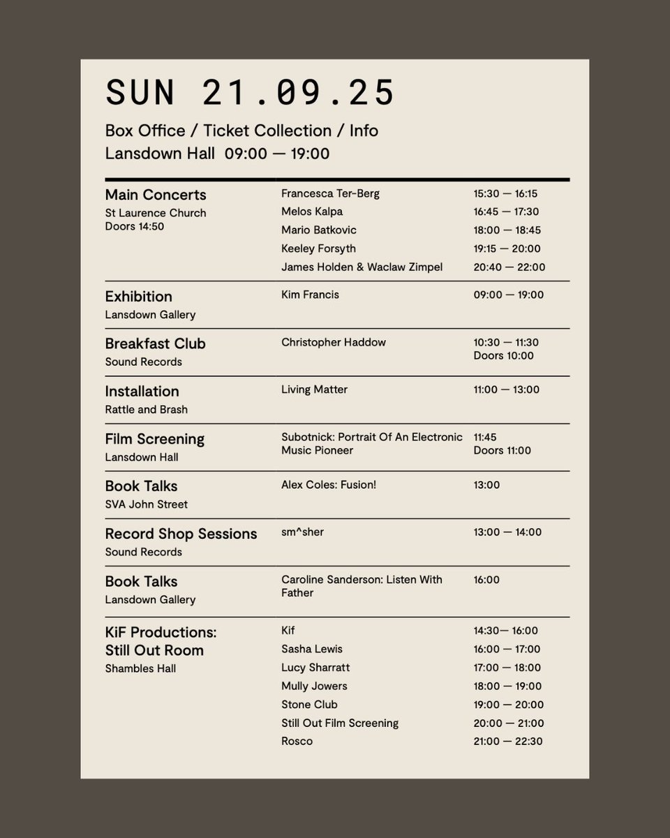 HiddenNotes_'s tweet image. TIMETABLE + VENUE MAP! 11 days to go! We are happy to be able to share the full timetable plus venue map with you all before you arrive…  Head to link below to download mobile friendly version:  
hiddennotes.co.uk/hn-2025

As for tickets? Still available but be quick mind…💚