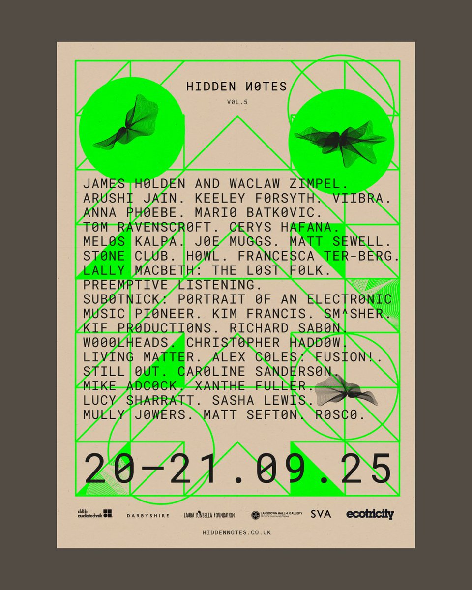 HiddenNotes_'s tweet image. TIMETABLE + VENUE MAP! 11 days to go! We are happy to be able to share the full timetable plus venue map with you all before you arrive…  Head to link below to download mobile friendly version:  
hiddennotes.co.uk/hn-2025

As for tickets? Still available but be quick mind…💚