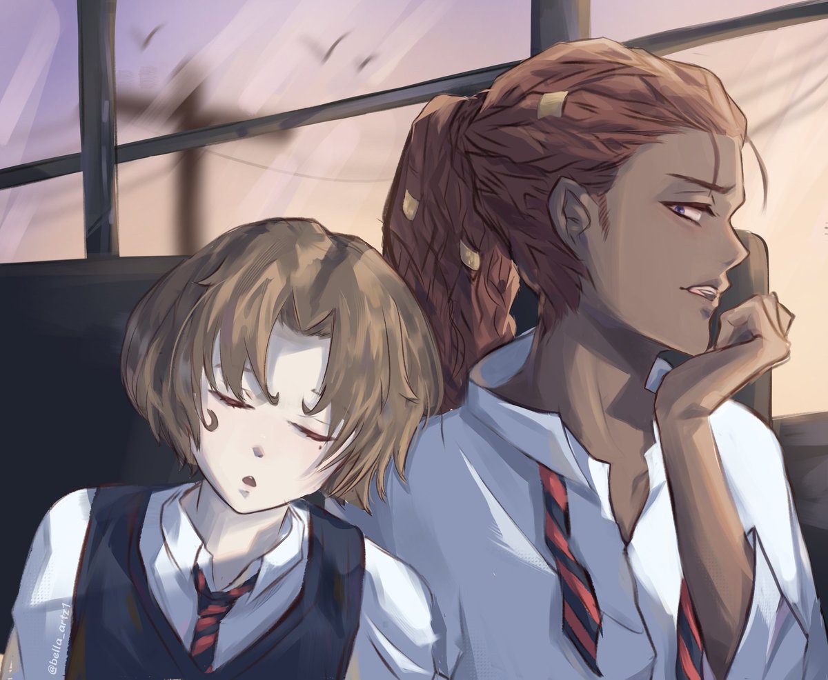 bella_artz1's tweet image. Can't wait to see my fave boys get along, until then highschool Orb and Vermon for one of my fave writing mooties 💕

#digitalart #fanart